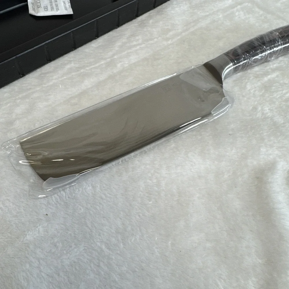 KEEMAKE Nakiri Knife 7 Inch Japanese Kitchen Knife with Sheath Professional Prep